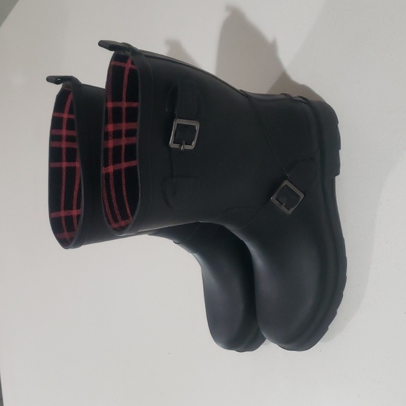 Dirty Laundry Black Rain Boots size 8 - Picture 1 of 8
